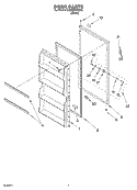 DOOR, OPTIONAL Diagram and Parts List for EV250FXKQ00  Whirlpool Freezer