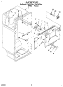 LINER Diagram and Parts List for ET25PKXBN01  Whirlpool Refrigerator