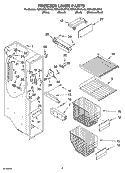 FREEZER LINER PARTS Diagram and Parts List for KSRA22ILBL13  KitchenAid Refrigerator