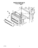 FREEZER DOOR, LIT/OPTIONAL Diagram and Parts List for 3VET21DKAW00  Whirlpool Refrigerator