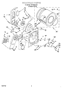 SECTION Diagram and Parts List for TEDX640JQ0  Estate Dryer