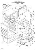 LINER Diagram and Parts List for ET21UMXGW02  Whirlpool Refrigerator