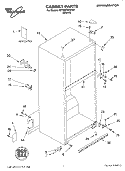 CABINET, LITERATURE Diagram and Parts List for 8ET8MTKXKT01  Whirlpool Refrigerator