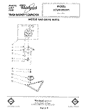 MOTOR AND DRIVE , LIT/OPTIONAL Diagram and Parts List for JJTU8100XTP1  Whirlpool Trash Compactor
