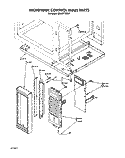 MICROWAVE CONTROL PANEL Diagram and Parts List for KEMI371TBL2  KitchenAid Microwave Oven Combo