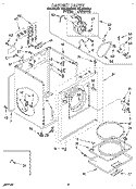 SECTION Diagram and Parts List for REL4634BL0  Roper Dryer