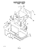 LOWER OVEN Diagram and Parts List for KEBI271YBL3  KitchenAid Wall Oven