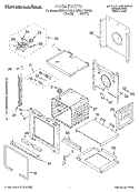OVEN Diagram and Parts List for KEBI171DBL8  KitchenAid Wall Oven