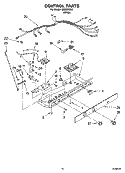 CONTROL PARTS Diagram and Parts List for IMQ225300  Inglis Refrigerator