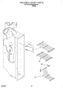 FREEZER LINER Diagram and Parts List for RS20EKXDW00  Roper Refrigerator