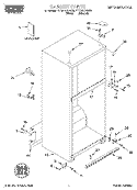 CABINET, LITERATURE Diagram and Parts List for RT18HDXHN00  Roper Refrigerator