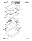 SECTION Diagram and Parts List for RC8600XBB2  Whirlpool Cooktop