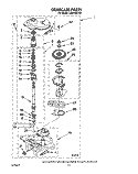 GEARCASE Diagram and Parts List for LA6300XTF1  Whirlpool Washer