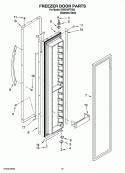 FREEZER DOOR PARTS Diagram and Parts List for KSSC48FTS03  KitchenAid Refrigerator