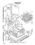 OVEN Diagram and Parts List for RM288PXV1  Whirlpool Microwave Oven Combo