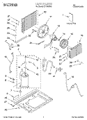 UNIT, LITERATURE Diagram and Parts List for CA12WRK0  Crosley Air Conditioner