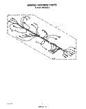 WIRING HARNESS , LIT/OPTIONAL Diagram and Parts List for MW3500XS0  Whirlpool Microwave
