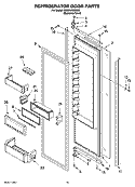 REFRIGERATOR DOOR PARTS Diagram and Parts List for KSSP48QMS03  KitchenAid Refrigerator
