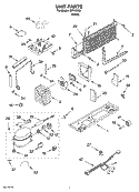 UNIT PARTS Diagram and Parts List for IST163300  Inglis Refrigerator