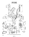 DRIVE Diagram and Parts List for LA9800XPW0  Whirlpool Washer