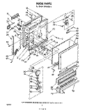 DOOR Diagram and Parts List for SHU90041  Whirlpool Dishwasher