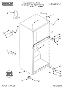 CABINET, LITERATURE Diagram and Parts List for CT14NKXHW00  Crosley Refrigerator