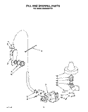 FILL AND OVERFILL Diagram and Parts List for KUDS22HT0  KitchenAid Dishwasher