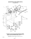 MAGNETRON AND SWITCH Diagram and Parts List for KEMI371TBL0  KitchenAid Microwave Oven Combo