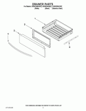 DRAWER PARTS Diagram and Parts List for KGRS206XSS2  KitchenAid Range