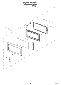 Part Location Diagram of W10114515 Whirlpool Handle (Black)
