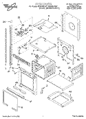 OVEN Diagram and Parts List for RBD276PDQ7  Whirlpool Wall Oven