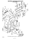 CONTROLS AND REAR PANEL Diagram and Parts List for LA5600XPW1  Whirlpool Washer
