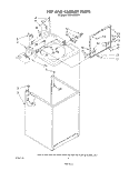 TOP AND CABINET , LITERATURE AND OPTIONAL Diagram and Parts List for LA5460XSW1  Whirlpool Washer