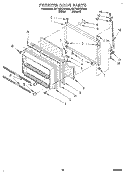 FREEZER DOOR, LIT/OPTIONAL Diagram and Parts List for 3ET18ZKXAN01  Whirlpool Refrigerator