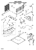 UNIT PARTS Diagram and Parts List for ET1MHKXMQ03  Whirlpool Refrigerator