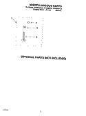 MISCELLANEOUS, OPTIONAL Diagram and Parts List for GVW9959KL2  Whirlpool Washer