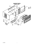 CABINET Diagram and Parts List for X12002V02  Roper Air Conditioner