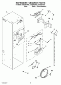 REFRIGERATOR LINER PARTS Diagram and Parts List for KSSS36QTB03  KitchenAid Refrigerator