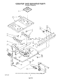 COOKTOP AND MANIFOLD , LITERATURE A Diagram and Parts List for SF305ESRW1  Whirlpool Range