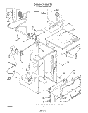 CABINET Diagram and Parts List for DP8500XTN2  Whirlpool Dishwasher