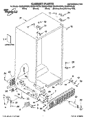 CABINET PARTS Diagram and Parts List for GS2SHAXNQ00  Whirlpool Refrigerator