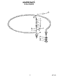 HEATER Diagram and Parts List for KPDI620T2  KitchenAid Dishwasher
