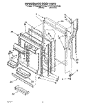 REFRIGERATOR DOOR Diagram and Parts List for KTRS20MBWH00  KitchenAid Refrigerator