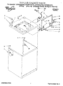 TOP AND CABINET, LITERATURE AND OPT Diagram and Parts List for LSC6244AZ0  Whirlpool Washer