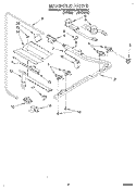 MANIFOLD Diagram and Parts List for FGP335BL1  Roper Range