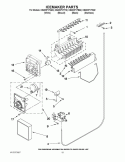 ICEMAKER PARTS Diagram and Parts List for CS22CFXTS02  Crosley Refrigerator