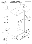 CABINET, LITERATURE Diagram and Parts List for ET1NHMXKT01  Whirlpool Refrigerator