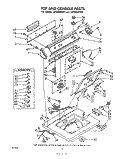 TOP AND CONSOLE Diagram and Parts List for LA7005XPW1  Whirlpool Washer