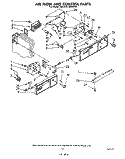 AIR FLOW AND CONTROL Diagram and Parts List for 3EHD261MMWR0  Whirlpool Refrigerator