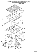 COMPARTMENT SEPARATOR Diagram and Parts List for ET22DMXBN02  Whirlpool Refrigerator